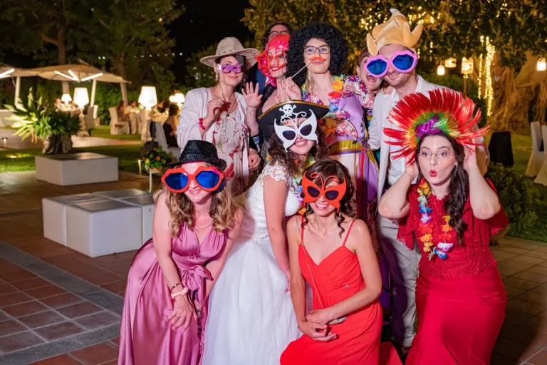 Photo Booth Rental Los Angeles-group of people using a photo booth (13)