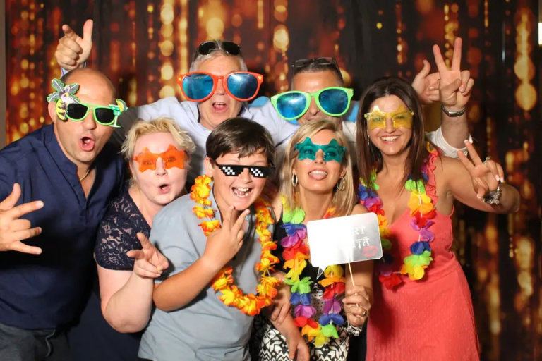 Photo Booth Rental Los Angeles-group of people using a photo booth (17)